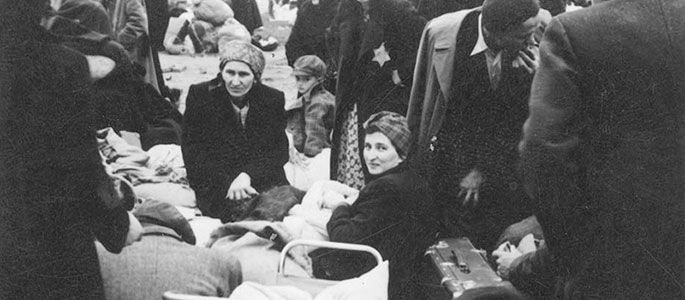 Jews prior to being deported from Slovakia along with their personal effects, 1942 Jews prior to being deported from Slovakia along with their personal effects, 1942