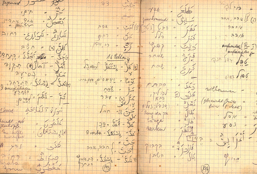 Studying Arabic in Theresienstadt