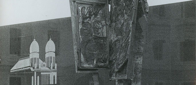 The central Holocaust memorial in Bratislava, commemorating the Slovakian Holocaust victims