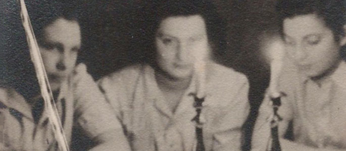 A secret meeting of Zionist youth held on a Friday night A secret meeting of Zionist youth held on a Friday night