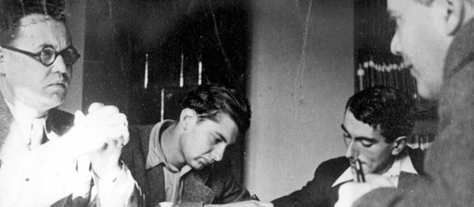 A meeting of the Hechalutz in Bratislava A meeting of the Hechalutz in Bratislava