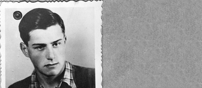 Photographs of Bartholomy Rosenzweig, born 1924, from an identification card issued by the Jewish Center in Bratislava, in 1941 Photographs of Bartholomy Rosenzweig, born 1924, from an identification card issued by the Jewish Center in Bratislava, in 1941