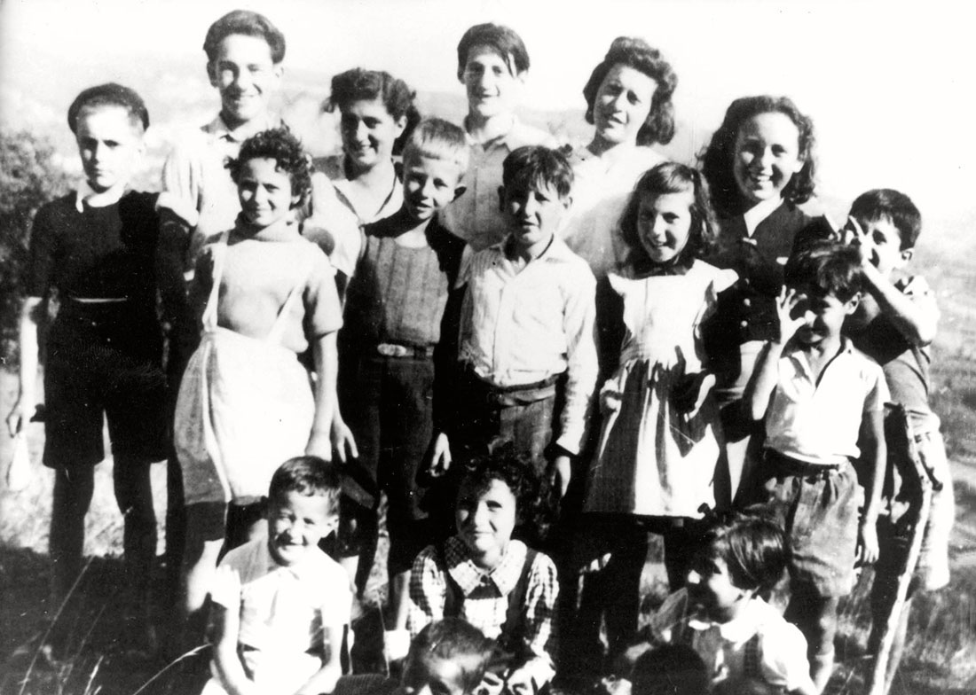 Pictured here are children from the children’s home in Izieu, France