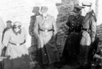 General Jürgen Stroop, observing the German military sappers (combat engineers), charged with exposing and breaking into bunkers, while they search for underground hiding places during the suppression of the Warsaw Ghetto uprising General Jürgen Stroop, observing the German military sappers (combat engineers), charged with exposing and breaking into bunkers, while they search for underground hiding places during the suppression of the Warsaw Ghetto uprising