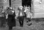 Jews surrendering to members of the Waffen SS during the suppression of the Warsaw Ghetto uprising Jews surrendering to members of the Waffen SS during the suppression of the Warsaw Ghetto uprising
