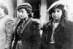 Jewish combatants, captured during the suppression of the Warsaw Ghetto uprising Jewish combatants, captured during the suppression of the Warsaw Ghetto uprising