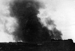 Smoke rising from the Warsaw Ghetto during the suppression of the uprising, 12 May 1943 Smoke rising from the Warsaw Ghetto during the suppression of the uprising, 12 May 1943