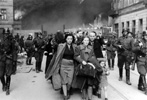 Soldiers of the Waffen SS leading Jews captured during the suppression of the Warsaw Ghetto uprising to the Umschlagplatz Soldiers of the Waffen SS leading Jews captured during the suppression of the Warsaw Ghetto uprising to the Umschlagplatz