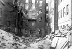 Ruins of buildings in the Warsaw Ghetto, 1943 Ruins of buildings in the Warsaw Ghetto, 1943
