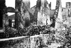 Rubble from buildings demolished during the suppression of the Warsaw Ghetto uprising, 1943 Rubble from buildings demolished during the suppression of the Warsaw Ghetto uprising, 1943