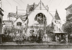 Ruine der „neuen” Synagoge in Bielefeld, Blick von der Turnerstraße