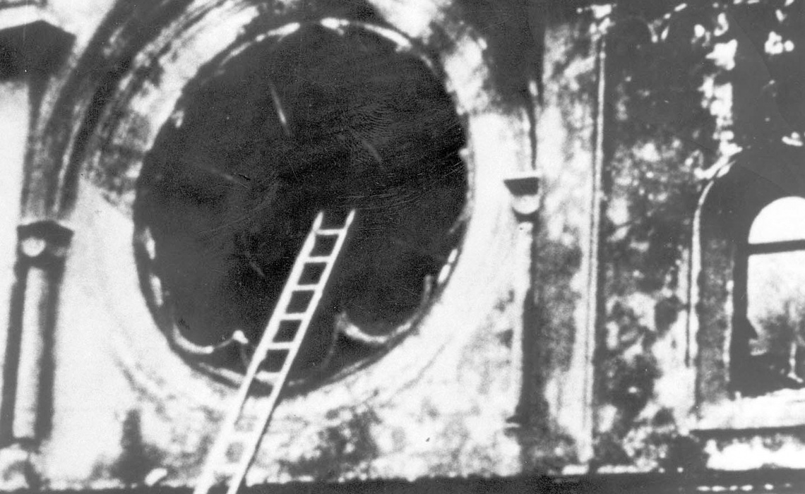 Die „Ohel Jakob"-Synagoge in München nach dem Novemberpogrom 1938