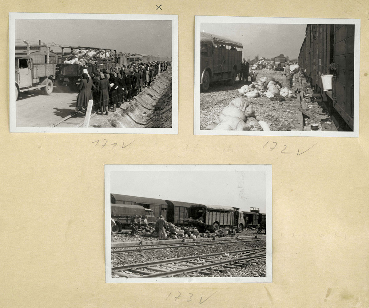 The work of sorting the possessions that the Jews brought with them to Auschwitz was done by Jewish prisoners who were forced to collect the packages and sort the items that would then be sent to the Reich. By the time the sorting was completed, most of the previous owners were already dead