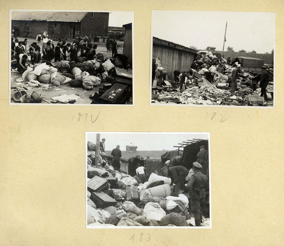 Sorting through the property left behind