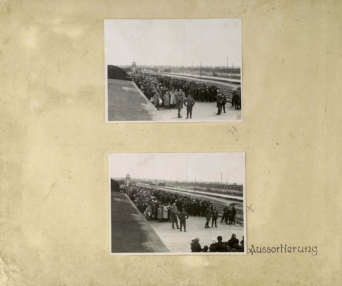 Jews forced to stand in line to wait for selection process to begin