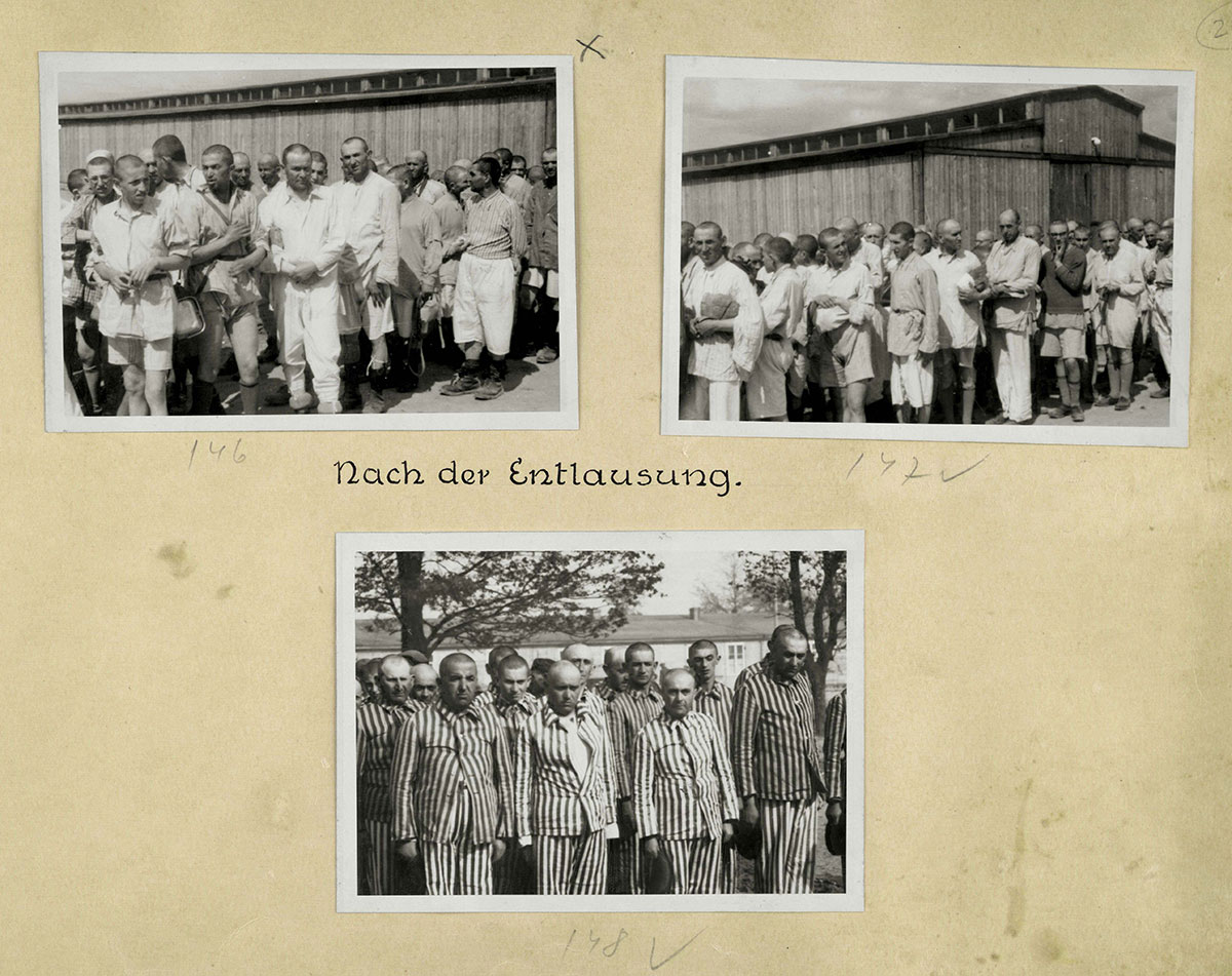 Die als Zwangsarbeiter selektierten Juden sind Häftlinge von Auschwitz geworden. Ihr Besitz wurde konfisziert, ihr Haar abrasiert und eine Registrierungsnummer wurde auf ihren linken Arm tätowiert