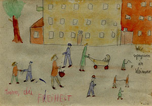 מחנה העקורים בוכנוולד, 1945