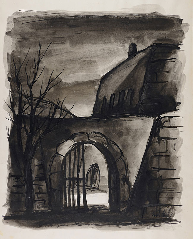 Rear Entrance, Theresienstadt Ghetto, 1941-1944
