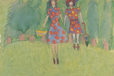 Nelly Toll "Girls in the Field, Lvov, 1943"