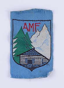 Cloth patch like those sewn on the clothes of the children hidden in Chamonix