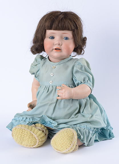 This doll belonged to Inge Liebe from Dresden, Germany, who was 5 when she was deported with her mother to Auschwitz, where they were both murdered