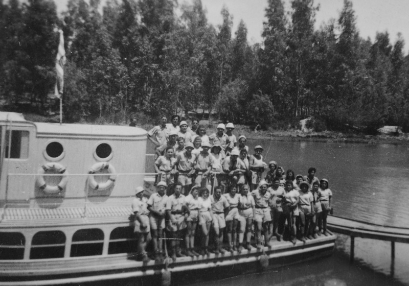 Children at the children's home in Blankenese on the River Elbe, Germany, 1947-8