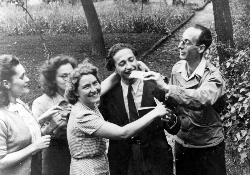 Caregivers at the children's home for "Buchenwald boys" in Écouis, France, summer 19453
