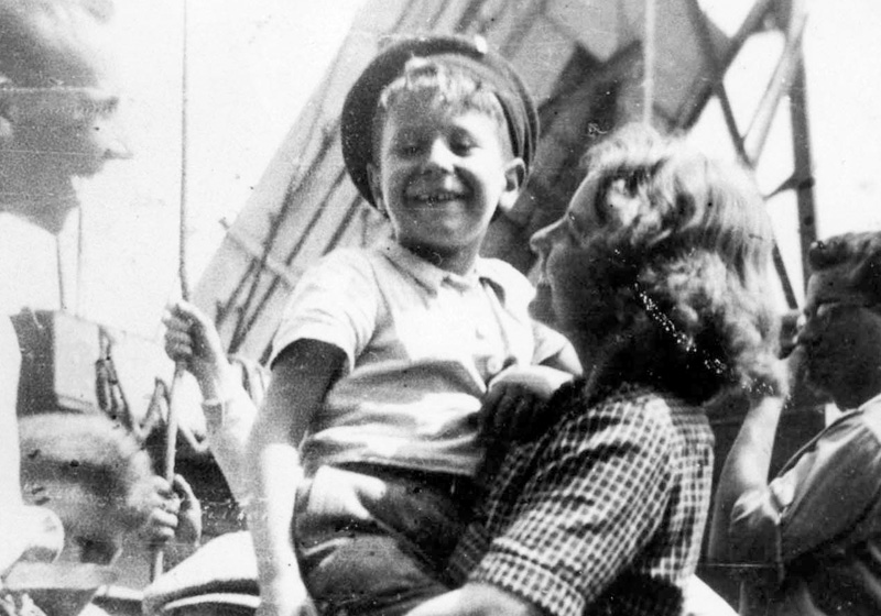 8-year-old "Lolek", Israel Meir Lau (later Chief Rabbi of Israel and Chairman of the Yad Vashem Council) 