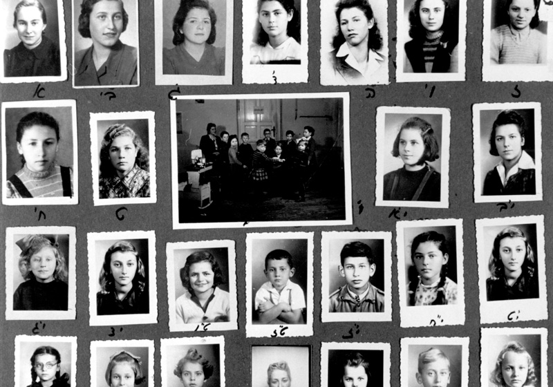 Children at the children's home in Zabrze after the war