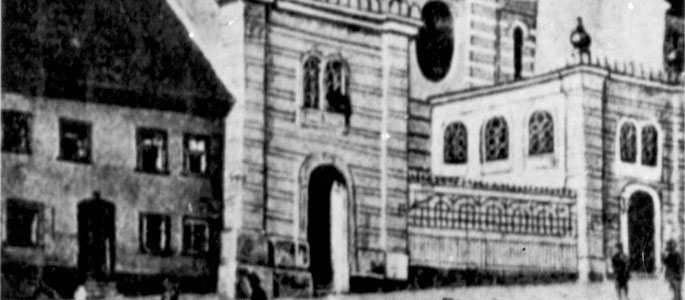 The Great Synagogue of the Orthodox community in Bratislava (Pressburg), on Zámocká Street