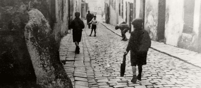 The Jewish Quarter of Bratislava before the war, 1937 or 1938