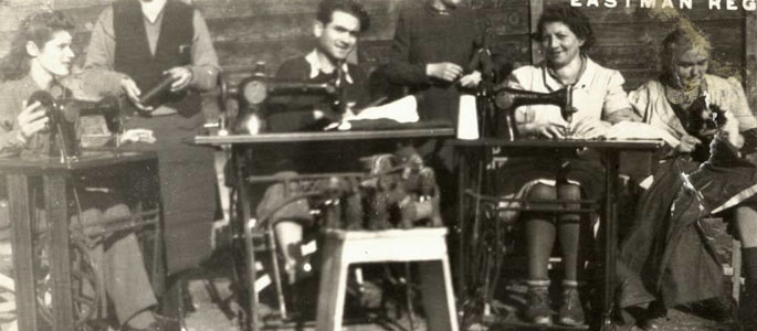 A Jewish tailor’s shop in Bratislava, before the war