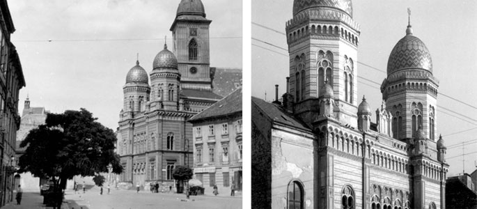 The  Neolog synagogue on the ‘Jewish Street’ (Židovská ulica) in Bratislava (Pressburg)
