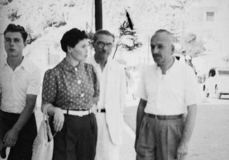 Righteous Among the Nations Konstantinos Kefalas with the Angel family.  Athens, 1949