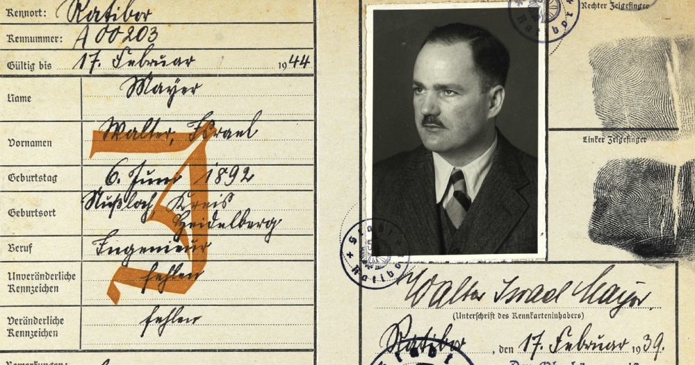 Aryeh Mayer Survived under an Assumed Identity in Berlin