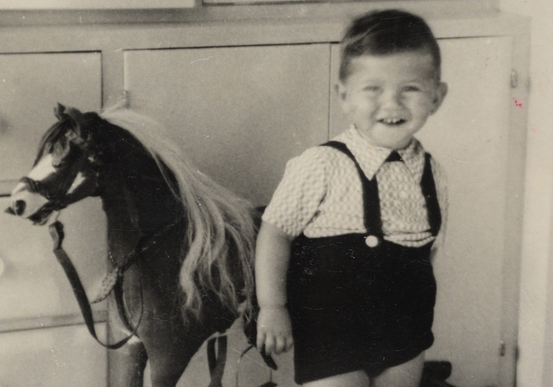 Toddler Jerzy Fischhab.  Krakow, 1937