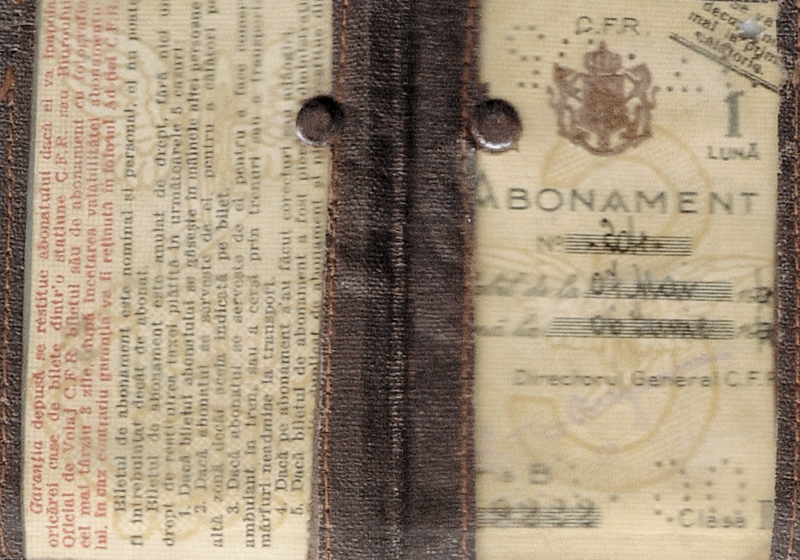 Haim-Yitzhak's Bucharest train season ticket for May and June 1939