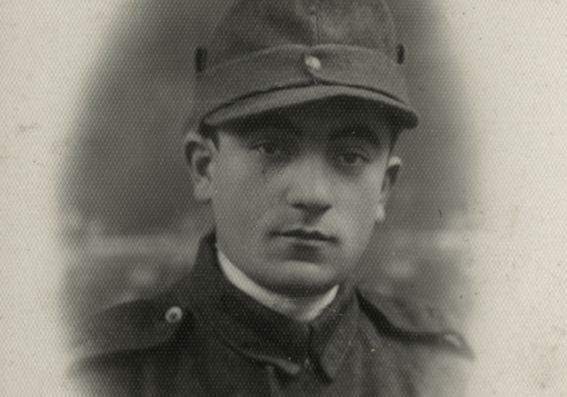 Israel Scharf in Romanian Army uniform, 1930s