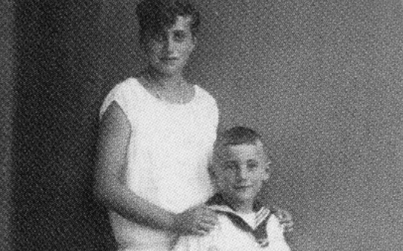 Hilde Meininger with her brother Franz-Josef, Göttingen, Germany, 1920s