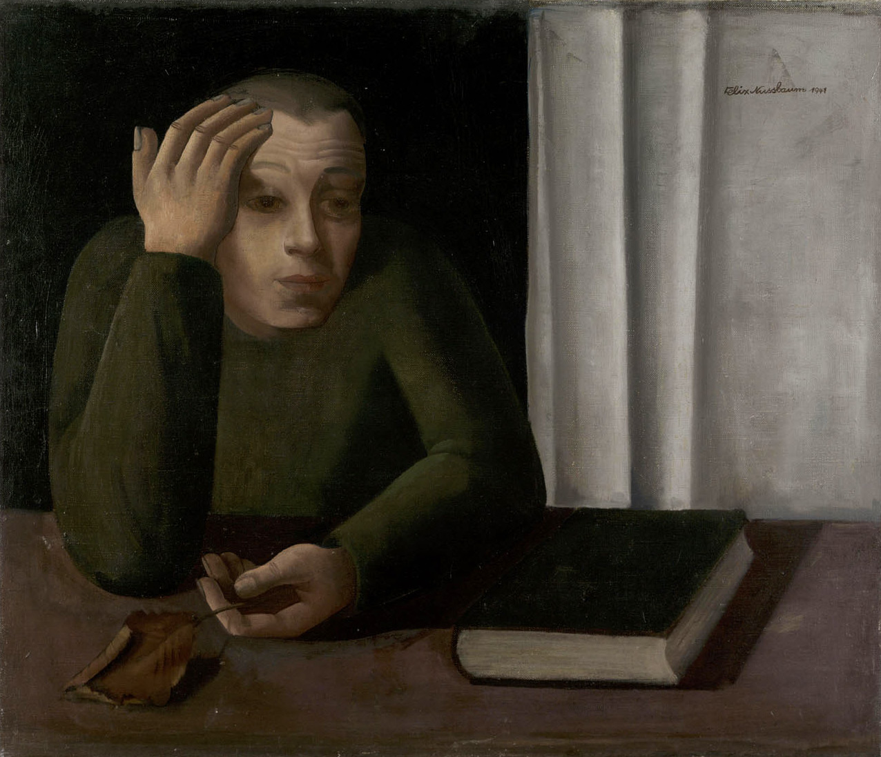 Felix Nussbaum. "Portrait d'un homme non identifié, 1941"
