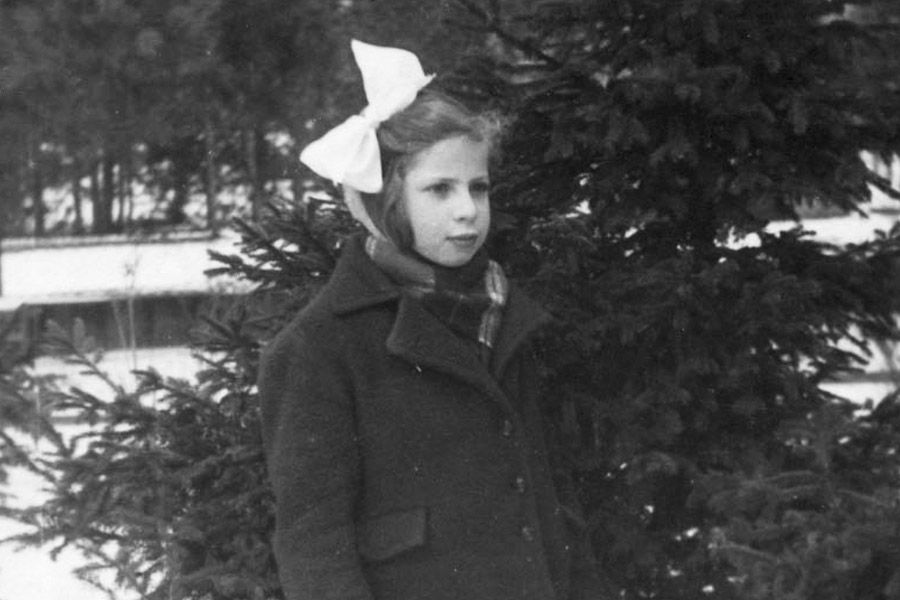 Basia Tasma in the winter in Otwock
