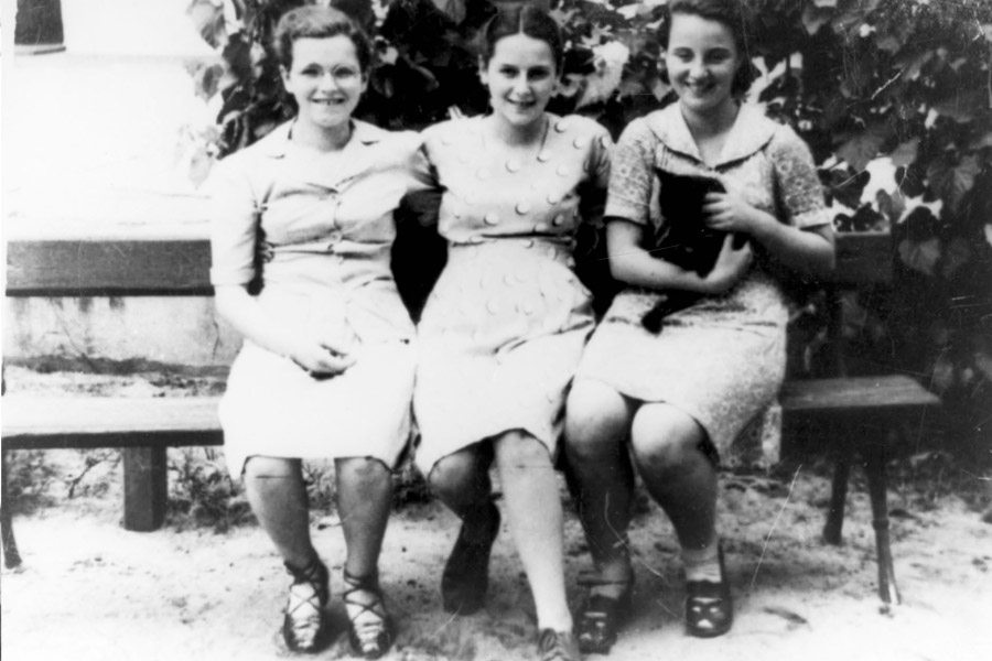 The children of the home in gallery in uniform during a Scout activity at the summer camp, gallery, 1943-1944