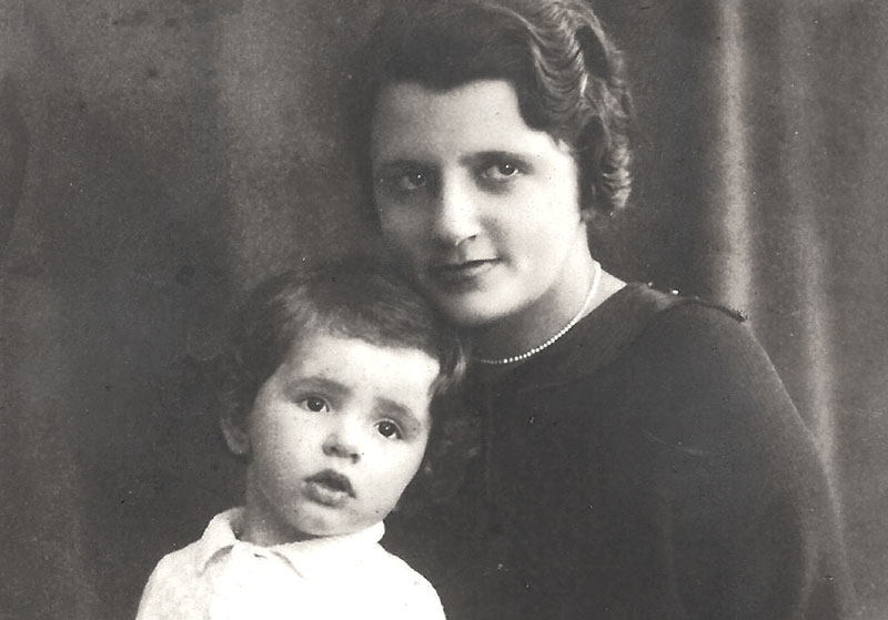 Josephine Sternberg and her son Gavro-Gabriel, Sarajevo, 1930s