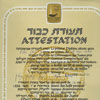 תעודת הכבוד שניתנה ליאן קליין