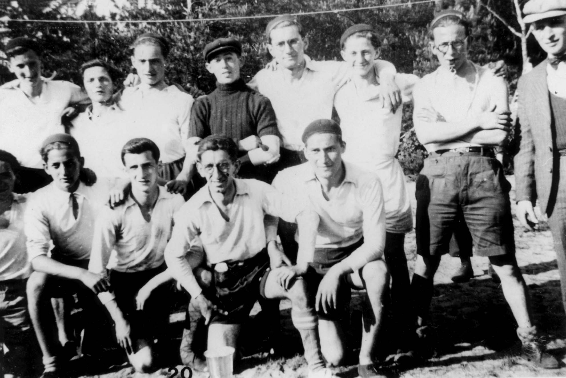Antwerp, Belgium, 1939, a Bnei Akiva soccer team