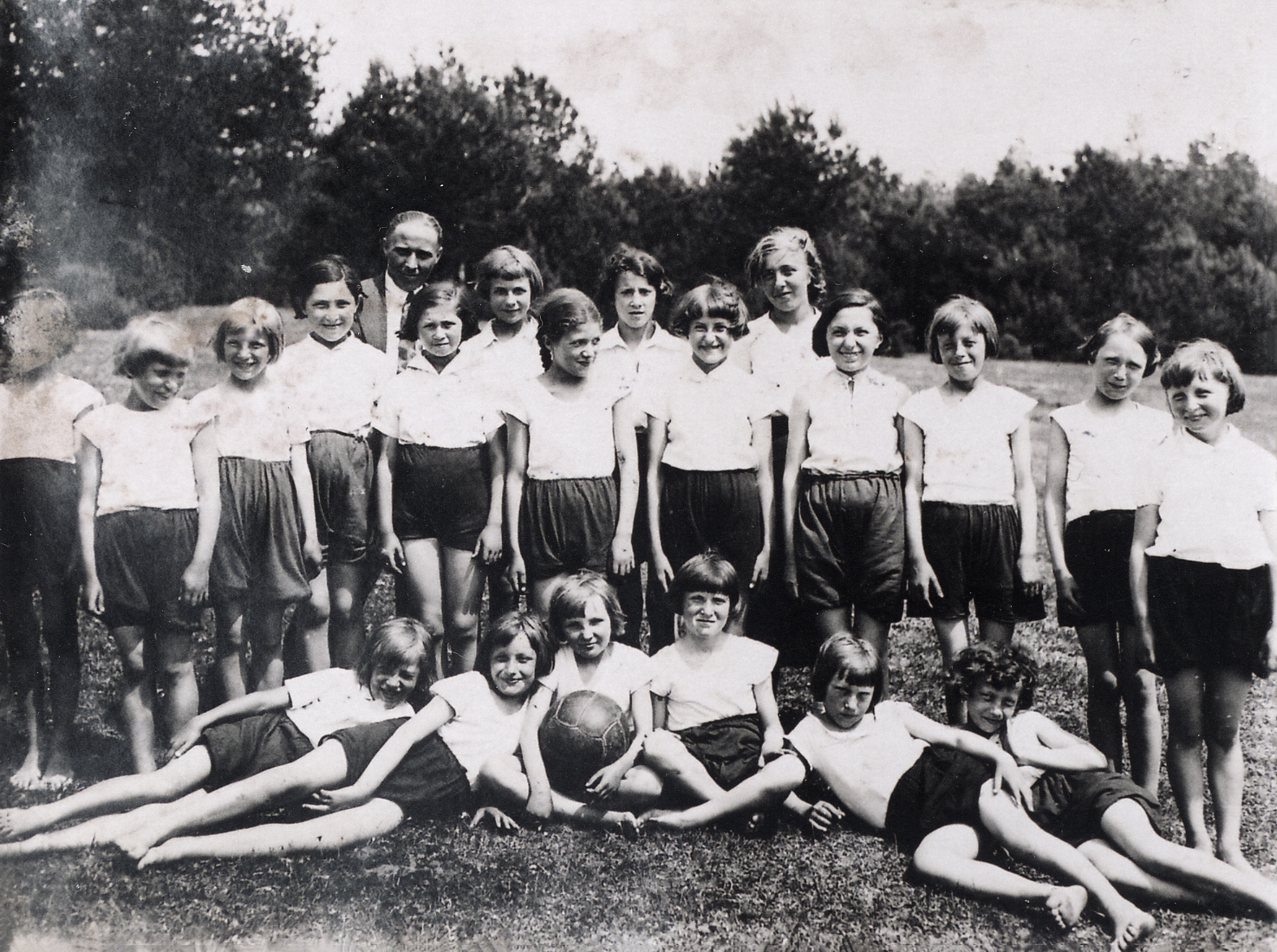 A volleyball team. Szczuczyn, Poland