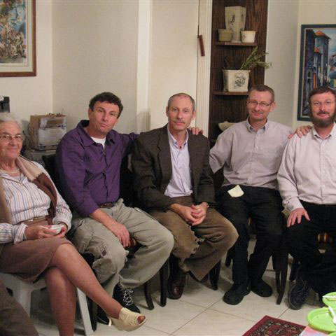 Sophie with her four sons, 2007