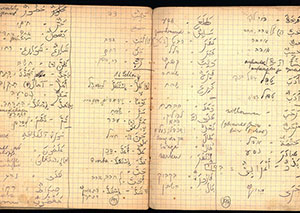 Excerpts from textbooks for the study of Arabic from the Theresienstadt ghetto