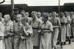 Mujeres prisioneras en Auschwitz- Birkenau, 1944.
Archivo fotográfico de Yad Vashem.