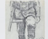  “Dios está con nosotros”, 1945
Lápiz sobre papel
Colección del Museo de Arte, Yad Vashem, Jerusalén